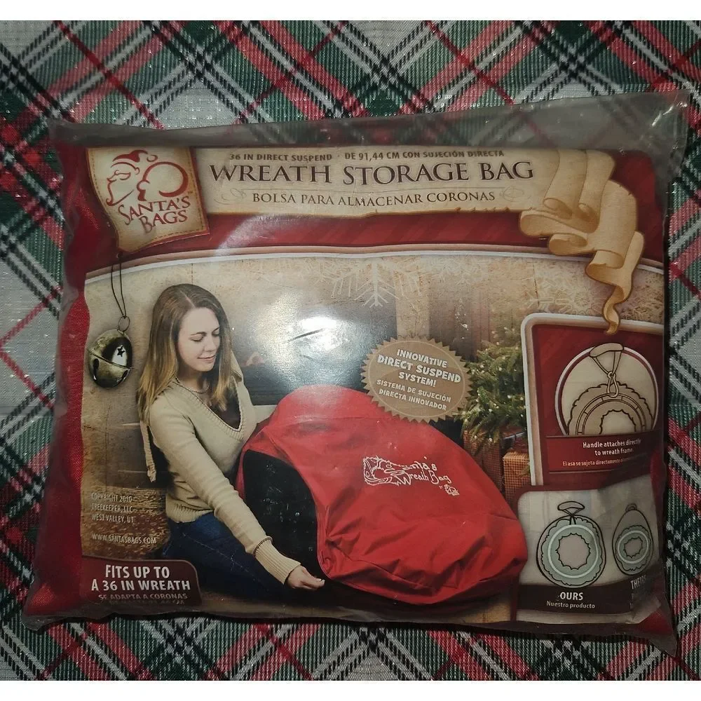 Santa's Bags Wreath Storage Bag